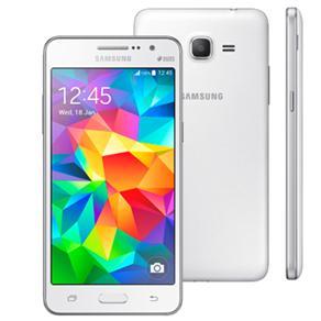 Smartphone Samsung Galaxy Gran Prime Duos SM-G531 Branco com Tela de 5", Dual Chip, Câmera 8MP, Android 5.1 e Processador Quad Core de 1.3Ghz