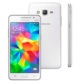 Smartphone Samsung Galaxy Gran Prime Duos SM-G531/DL Branco com Tela de 5", Dual Chip, Câmera 8MP, Android 4.4 e Processador Quad Core de 1.2Ghz – Oi