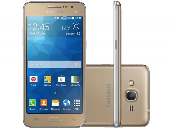Smartphone Samsung Galaxy Gran Prime Duos TV 8GB - Dual Chip 3G Câm. 8MP + Selfie 5MP Tela 5”