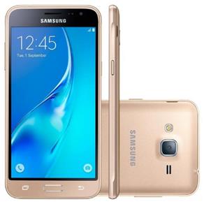 Smartphone Samsung Galaxy J3 2016, Dourado, Tela de 5´´, 8GB, 8MP, Bandeirado Oi