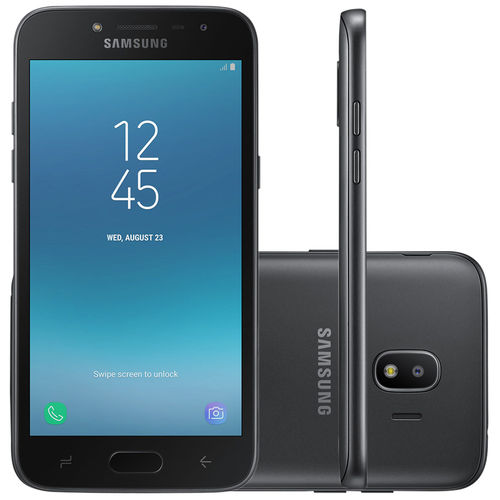Smartphone Samsung Galaxy J2 16gb Dual Chip Tela 5'' Câmera 8mp Frontal 5mp Android 7.1 Preto