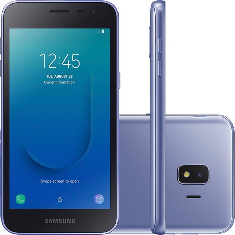 Smartphone Samsung Galaxy J2 Core 16Gb Dual Chip Android 8.1 Quadcore 1.4 Ghz Cam 8Mp Prata