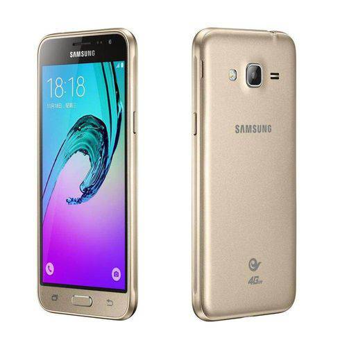 Tamanhos, Medidas e Dimensões do produto Smartphone Samsung Galaxy J3 Dual Android Tela 5.0p Câmera 8mp Memória Interna 8gb - J-320 - Dourado