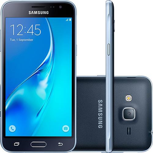 Smartphone Samsung Galaxy J3 Dual Chip, Android 5.1, Tela 5'', 8GB, 4G, Wi-Fi, Câmera 8MP, Preto