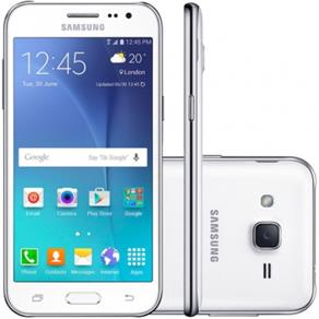 Smartphone Samsung Galaxy J2 Duos TV J200BT Desbloqueado Branco - Android 5.1 Lollipop, Memória Interna 8GB, Câmera 5MP, Tela 4.7”