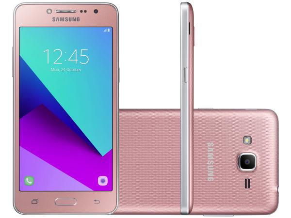 Smartphone Samsung Galaxy J2 Prime 16GB Rosa 4G - 1,5GB RAM Tela 5” Câm. 8MP + Câm. Selfie 5MP