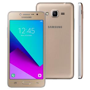 Smartphone Samsung Galaxy J2 Prime Dourado com 16GB, Tela 5", Dual Chip, 4G, Câmera 8MP, Android 6.0 e Processador Quad Core e RAM de 1.5 GB