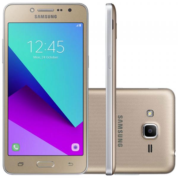 Smartphone Samsung Galaxy J2 Prime Dourado com 16GB, Tela 5, Dual Chip, 4G, Câmera 8MP, Android 6.0 e Processador Quad Core e RAM de 1.5 GB