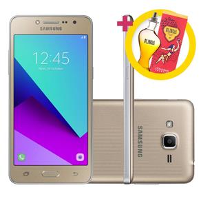 Smartphone Samsung Galaxy J2 Prime Tv 16Gb Dourado Dual Chip Android 6.0 Tela 5" Câmera 8Mp + Perfume Olinda L’Occitane - 100Ml
