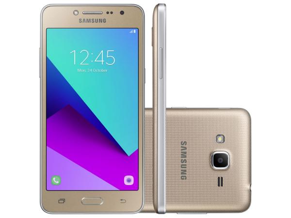Tudo sobre 'Smartphone Samsung Galaxy J2 Prime TV 8GB Dourado - Dual Chip 4G Câm. 8MP + Selfie 5MP Tela 5” QHD'