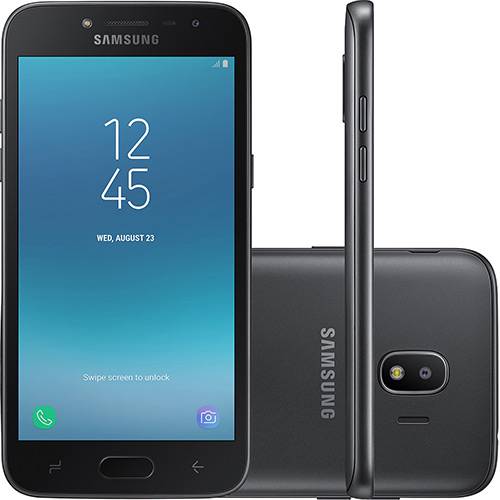 Tudo sobre 'Smartphone Samsung Galaxy J2 Pro Dual Chip Android 7.1 Tela 5" Quad-Core 1.4GHz 16GB 4G Câmera 8MP - Preto'