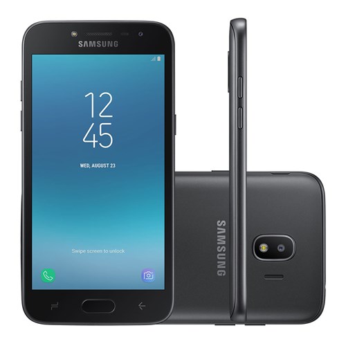 Smartphone Samsung Galaxy J2 Pro Dual Chip Android 7.1 Tela 5" Quad-Core 1.4Ghz 16Gb 4G Câmera 8Mp - Preto