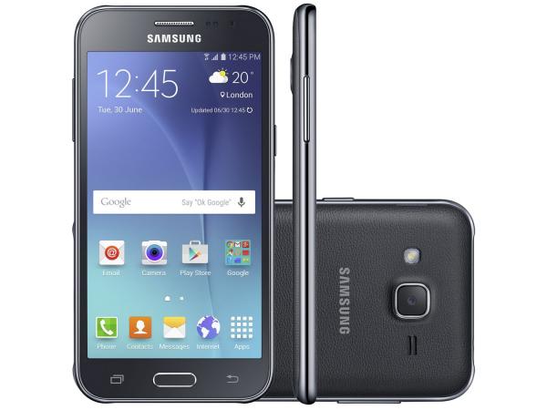 Smartphone Samsung Galaxy J2 TV Duos 8GB Preto - Dual Chip 4G Câm. 5MP Tela 4.7” QHD Quad Core