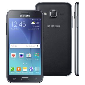 Smartphone Samsung Galaxy J2 TV Duos Preto com Dual Chip, Tela 4.7", TV Digital, 4G, Câmera 5MP, Android 5.1 e Processador Quad Core de 1.1 Ghz
