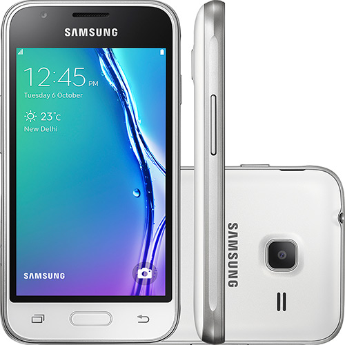 Smartphone Samsung Galaxy J1 Mini Dual Chip Android 5.1 Tela 4" 8GB 3G Câmera 5MP - Branco
