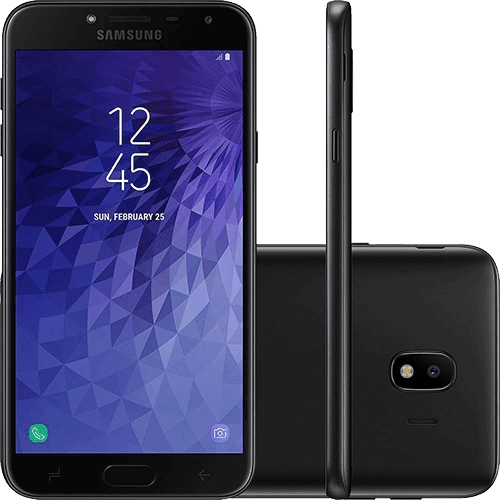 Smartphone Samsung Galaxy J4 16GB Dual Chip Android 8.0 Tela 5.5" 16GB 4G Câmera 13MP - Preto