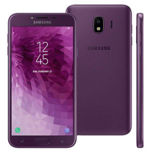 Smartphone Samsung Galaxy J4 16gb Dual Chip Android 8.0 Tela 5.5" Quad-core 1.4ghz 4g Câmera 13mp - Violeta