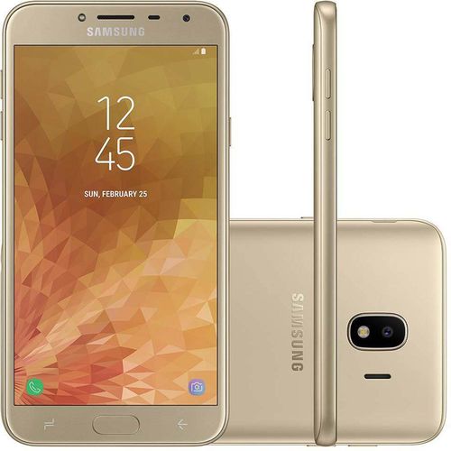 Smartphone Samsung Galaxy J4 16gb, Tela 5.5", Dual Chip, 4g, Câmera 13mp, Android 8.0, Processador Quad Core e Ram de 2gb - Dourado