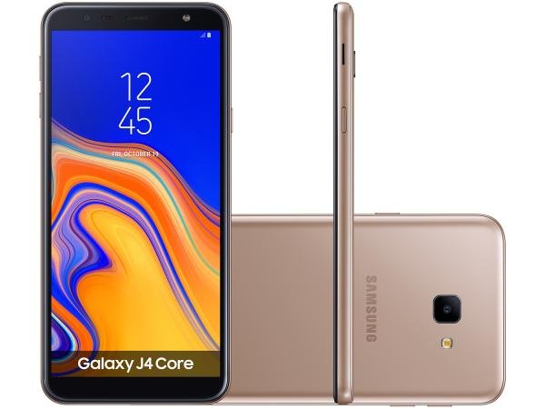 Smartphone Samsung Galaxy J4 Core 16GB Cobre 4G - Quad Core 1GB RAM Tela 6” Câm. 8MP + Selfie 5MP