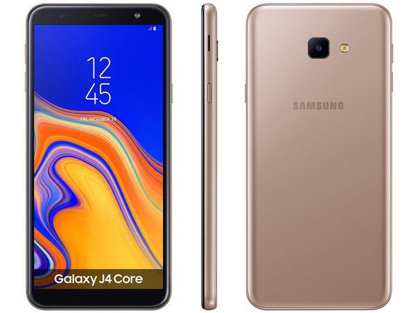 Smartphone Samsung Galaxy J4 Core 16GB Cobre 4G - Quad Core 1GB RAM Tela 6” Câm. 8MP + Selfie 5MP