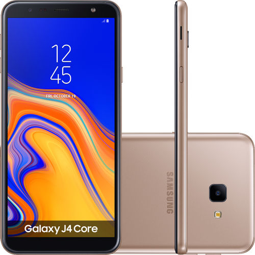 Tudo sobre 'Smartphone Samsung Galaxy J4 Core Desbloqueado Tim 16GB Dual Chip Android Go 8.1 Tela 6" Quad-Core 1.4GHz 4G Câmera 8MP - Cobre'