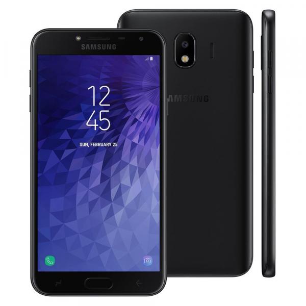 Smartphone Samsung Galaxy J4 16GB, Tela 5.5", Dual Chip, 4G, Câmera 13MP, Android 8.0, Processador Quad Core e RAM de 2GB - Preto