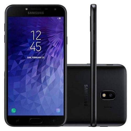 Smartphone Samsung Galaxy J4 32gb + Capa e Película Dual Chip Android 8.0 Tela 5.5" Quad-core 1.4ghz 4g Câmera 13mp - Preto