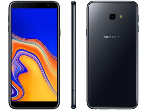 Smartphone Samsung Galaxy J4+ 32GB Preto 4G - 2GB RAM Tela 6” Câm. 13MP + Câm. Selfie 5MP