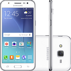 Smartphone Samsung Galaxy J5 Duos Dual Chip Android 5.1 Tela 5" 16GB 4G Wi-Fi Câmera 13MP - Branco