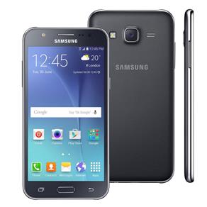 Smartphone Samsung Galaxy J5 Duos Preto com Dual Chip, Tela 5.0", 4G, Câmera 13MP, Android 5.1 e Processador Quad Core de 1.2 GHz - Oi