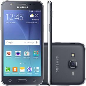 Smartphone Samsung Galaxy J5 Duos Preto com Dual Chip, Tela 5.0", 4G, Câmera 13MP, Android 5.1 e Processador Quad Core de 1.2 Ghz