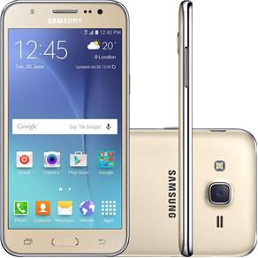 Smartphone Samsung Galaxy J5 Duos SM-J500M/D", 4G Android 5.1 Quad Core 1.2 GHz 16GB Câmera 13MP Tela 5.0", Dourado