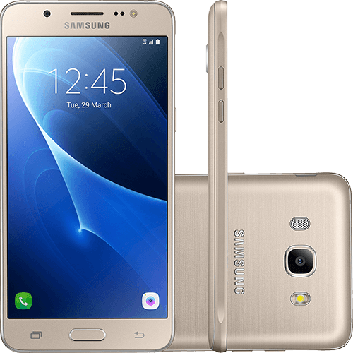 Smartphone Samsung Galaxy J5 Metal Dual Chip Android 6.0 Tela 5.2" 16GB 4G Câmera 13MP - Dourado