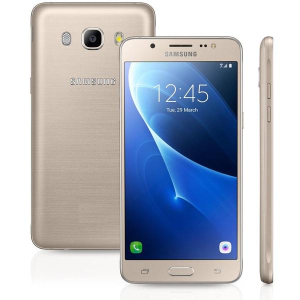 Smartphone Samsung Galaxy J5 Metal Duos J510M, Dourado, Tela 5.2, Android 6.0, 13MP, 16GB, 4G+WiFi