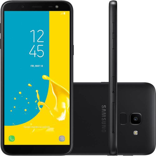 Smartphone Samsung Galaxy J6 64GB Dual Chip Android 8.0 Tela 5.6" 4G Câmera 13MP Preto - Desbloqueado Oi