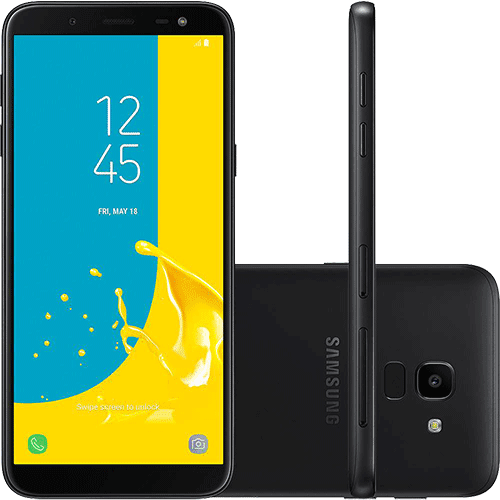 Tamanhos, Medidas e Dimensões do produto Smartphone Samsung Galaxy J6 64GB Dual Chip Android 8.0 Tela 5.6" Octa-Core 1.6GHz 4G Câmera 13MP - Preto