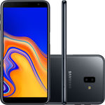 Smartphone Samsung Galaxy J6+ 32GB Desbloqueado Tim Dual Chip Android Tela Infinita 6'' Quad-Core 1.4GHz 4G Câmera 13 + 5MP (Traseira) - Preto