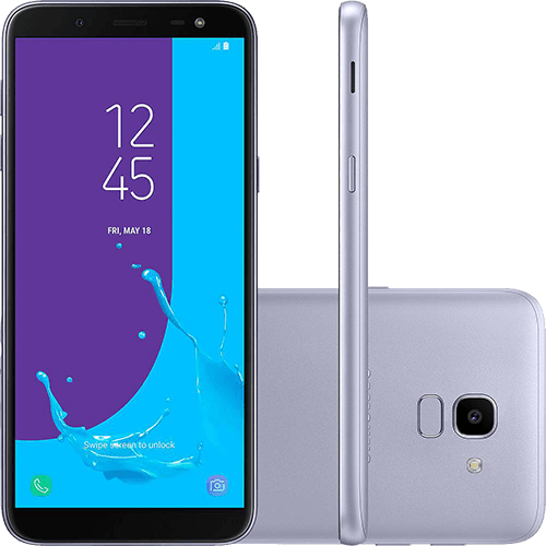 Tamanhos, Medidas e Dimensões do produto Smartphone Samsung Galaxy J6 32GB Dual Chip Android 8.0 Tela 5.6" Octa-Core 1.6GHz 4G Câmera 13MP com TV - Prata