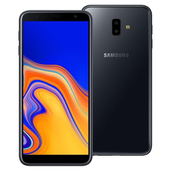 Smartphone Samsung Galaxy J6+ 32GB Preto 4G - 3GB RAM Tela 6” Câm. Dupla + Câm. Selfie 8MP