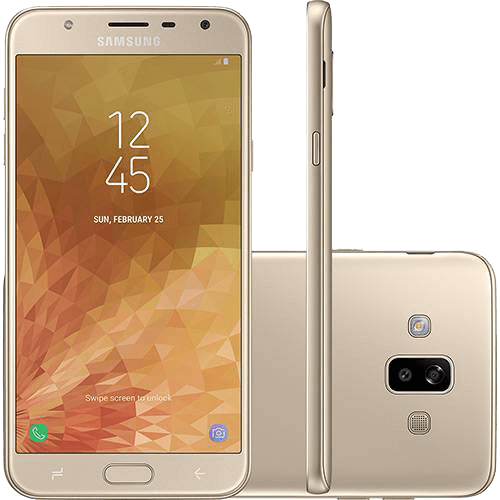 Tudo sobre 'Smartphone Samsung Galaxy J7 Duo Dual Chip Android 8.0 Tela 5.5" Octa-Core 1.6GHz 32GB 4G Câmera 13 + 5MP (Dual Traseira) - Dourado'