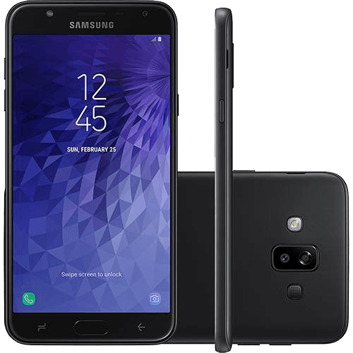 Tudo sobre 'Smartphone Samsung Galaxy J7 Duo Dual Chip Android 8.0 Tela 5.5" Octa-Core 1.6GHz 32GB 4G Câmera 13 + 5MP (Dual Traseira) - Preto'