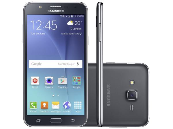 Smartphone Samsung Galaxy J7 Duos 16GB Preto - Dual Chip 4G Câm 13MP + Selfie 5MP Flash Tela 5.5”