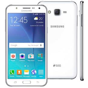 Smartphone Samsung Galaxy J7 Duos Branco com Dual Chip, Tela 5.5", 4G, Câmera 13MP, Android 5.1 e Processador Octa Core de 1.5 Ghz - Oi