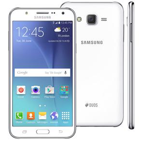 Smartphone Samsung Galaxy J7 Duos Branco com Dual Chip, Tela 5.5", 4G, Câmera 13MP, Android 5.1 e Processador Octa Core de 1.5 Ghz