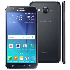 Smartphone Samsung Galaxy J7 Duos Preto com Dual Chip, Tela 5.5", 4G, Câmera 13MP, Android 5.1 e Processador Octa Core de 1.5 Ghz - Oi