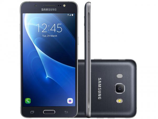 Smartphone Samsung Galaxy J7 Metal 16GB Preto - Dual Chip 4G Câm 13MP + Selfie 5MP Flash Tela 5,5”