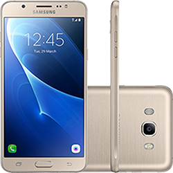 Smartphone Samsung Galaxy J7 Metal Dual Chip Android 6.0 Tela 5.5" 16GB 4G Câmera 13MP - Dourado