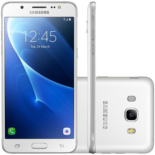 Smartphone Samsung Galaxy J7 Metal Duos J710m, Branco, Tela 5.5", 13mp, 16gb, Android 6.0 - 4g+wifi
