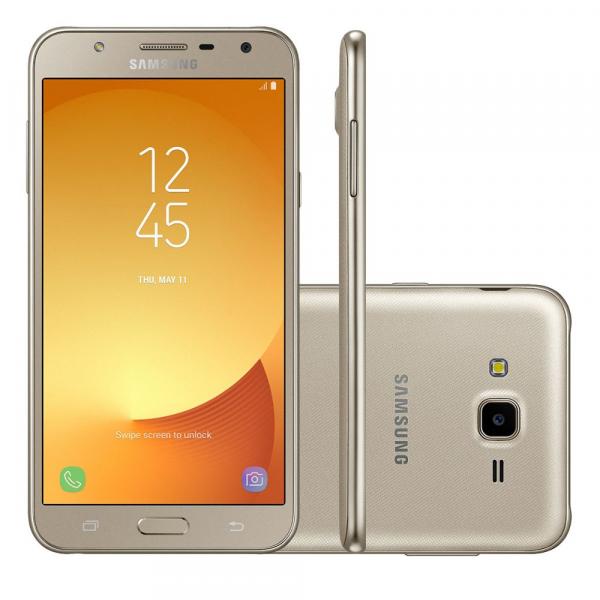 Smartphone Samsung Galaxy J7 Neo TV Dourado, Tela 5.5, Dual Chip, Câm 13MP, 16GB, Android 7