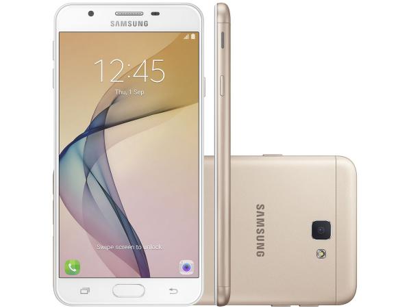 Smartphone Samsung Galaxy J7 Prime 32GB Dourado - Dual Chip 4G Câm 13MP + Selfie 8MP Flash Tela 5,5”